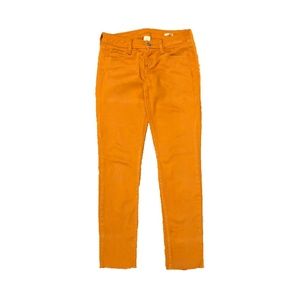 Orange Mid-Rise Pants